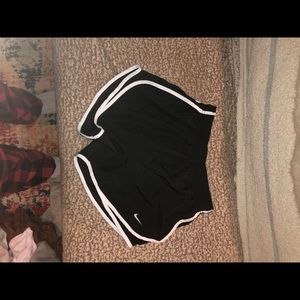 Classic black and white nike shorts
